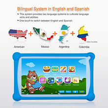 Load image into Gallery viewer, Kids Tablet, B.B.PAW 7 inch 16GB WiFi Android 9.0 GMS Certified Tablet for Kids with Pre-Installed Professional Educational Games, Teaching in English and Spanish and with Protective Case-Blue
