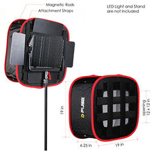 Load image into Gallery viewer, Kamerar D-Fuse Combo: Large LED Light Panel Softbox &amp; D-Fuse Softbox Grid, 12&quot;x12&quot;
