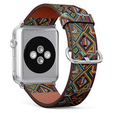 Load image into Gallery viewer, S-Type iWatch Leather Strap Printing Wristbands for Apple Watch 4/3/2/1 Sport Series (42mm) - Ethnic and Tribal Motifs Pattern
