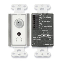 RDL D-HPA3 Decora Mount 3.5 Watt Headphone Amplifier (White)