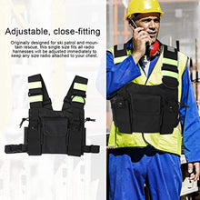 Load image into Gallery viewer, Radio Walkie Talkie Chest Pocket Harness Bags Front Pack Backpack Holster with Reflective Band Two Way Radios Carry Case for UV-5R/82/9R/XR
