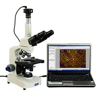 OMAX 40X-2500X Digital Darkfield Trinocular Compound Siedentopf LED Microscope with 5MP Digital Camera