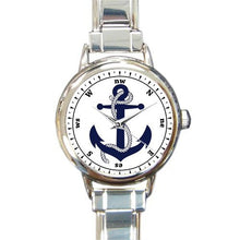 Load image into Gallery viewer, Novelty Gift Cool Anchor Round Italian Charm stainless steel Watch
