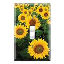 Load image into Gallery viewer, Graphics Wallplates - Sun Flowers - Single Toggle Wall Plate Cover
