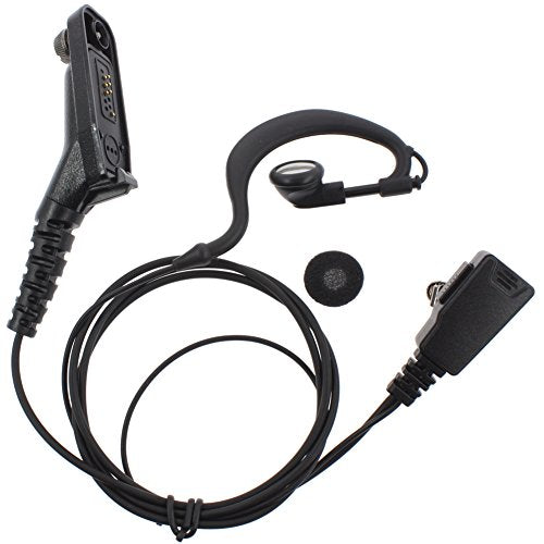 AOER G-Shape Clip Ear/Ear Hook Headset/Earpiece with mic for Motorola Radios APX6000 DP3600 XiRP8268 XPR6380 XPR7550 DP4600 Multi-pin