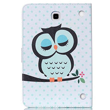 Load image into Gallery viewer, Galaxy T350 Cute Animal Pattern Tablet Case, PU Leather Protection Durable Stand Tablet Cover with Magnetic Closure &amp; Card Slots &amp;Money Holder Shell for Samsung Galaxy Tab A 8.0 T350/P350, Owl
