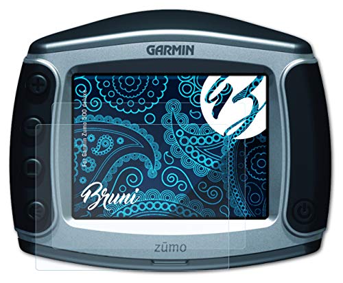 Bruni Screen Protector Compatible with Garmin Zumo 500 Deluxe Protector Film, Crystal Clear Protective Film (2X)