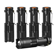 Load image into Gallery viewer, Kootek 5 Pack Mini LED Flashlight Ultra Bright 300 Lumens Handheld Flashlights Adjustable Focus Small for Kids Child Camping Cycling Hiking Emergency Torch Light
