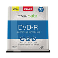 Maxell 16x DVD-R Media - 4.7GB - 100 Pack
