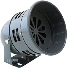 Load image into Gallery viewer, Vixen Horns Loud Electric Motor Driven Metal Alarm/Siren (Air Raid) 12V Gray VXS4006
