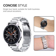 Load image into Gallery viewer, Koreda Compatible with Samsung Galaxy Watch 46mm(2019)/Galaxy Watch 3 45mm/Gear S3 Frontier/Classic Bands Sets, 22mm Stainless Steel Metal Band Bracelet Strap Replacement for Ticwatch Pro Smartwatch
