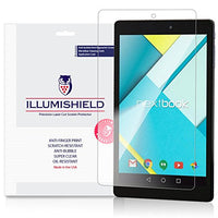 iLLumiShield Screen Protector Compatible with Nextbook Ares 8L (2-Pack) Clear HD Shield Anti-Bubble and Anti-Fingerprint PET Film