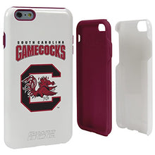 Load image into Gallery viewer, Guard Dog Collegiate Hybrid Case for iPhone 6 Plus / 6s Plus  South Carolina Fighting Gamecocks  White
