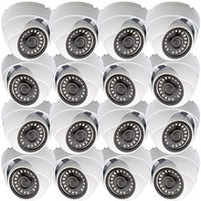 Load image into Gallery viewer, Evertech 16 Pcs 1080p Dome CCTV Camera Wide Angle Lens Indoor Outdoor Weatherproof Metal casing
