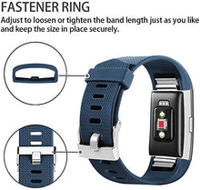 Load image into Gallery viewer, POY Replacement Bands Compatible for Fitbit Charge 2, Classic Edition Adjustable Sport Wristbands, Small Dark Blue
