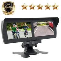 Audiotek Dual 4.3 HD Digital Screen TFT LCD Monitor Display for VCD/DVD/GPS/Satellite/Car Camera