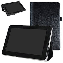 Load image into Gallery viewer, Verizon Ellipsis 10 Case,Mama Mouth PU Leather Folio 2-Folding Stand Cover for 10.1&quot; Verizon Ellipsis 10 Android Tablet,Black
