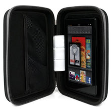 Load image into Gallery viewer, VanGoddy Harlin Gray Black Hard Shell Carrying Case for Acer Iconia One 7 / Tab 8 / Tab 8 W/One 8 + Ear Buds with Mic
