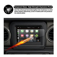 Load image into Gallery viewer, Tempered Glass Protector for 2018 Jeep Wrangler JL Uconnect Media Center Navigation Touch Screen, R RUIYA HD Clear Protective Film Against Scratch High Clarity (7-Inch)
