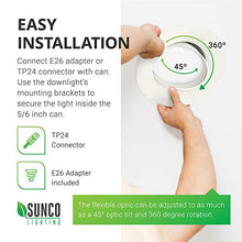Load image into Gallery viewer, Sunco Lighting 5 Inch/6 Inch Gimbal LED Downlight, 12W=60W, 5000K Daylight, 800 LM, Dimmable, Adjustable Recessed Ceiling Fixture, Simple Retrofit Installation
