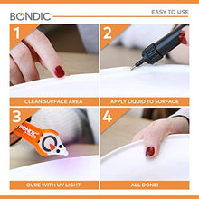 Load image into Gallery viewer, Bondic LED UV Liquid Plastic Welder, Cures Quickly, Adhesive Repair for Home, Garage, Outdoors, etc., Complete Starter Kit (LED Light &amp; Liquid Cartridge in a Tin Case)
