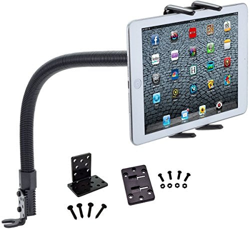 Tablet Car Mount, Robust Tablet Car Holder Gooseneck Flex Truck Mount for Apple iPad Pro 12.9 11 10.5 9.7 iPad Air iPad Mini Tablet (All 7-13