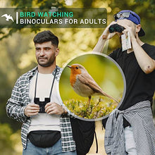 Load image into Gallery viewer, Aurosports 10x25 Binoculars for Adults and Kids, Folding Compact Binocular with Weak Light Night Vision, Lightweight Small Binoculars for Bird Watching, Travel, Concerts, Hunting, Hiking
