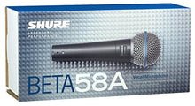 Load image into Gallery viewer, Shure Beta 58 A Supercardioid Dynamic Vocal Microphone
