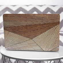 Load image into Gallery viewer, Vonna Vinyl Decal Skin Compatible for MacBook Pro 16 2019 M2 Pro 13 2022 Pro 13 2020 Retina 15 Air 13 12 Texture Laptop Sticker Design Wooden Art Geometry Cover Print Plywood Stripes t0080
