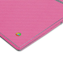 Load image into Gallery viewer, Skinomi Pink Carbon Fiber Full Body Skin Compatible with Toshiba Chromebook 2 13.3 inch (2nd Gen, 2015)(Full Coverage) TechSkin Anti-Bubble Film
