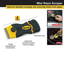 Load image into Gallery viewer, 25 Plastic Double Edged Razor Blades with Titan Razor Scraper - Mini Scraper Combo

