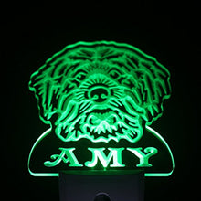 Load image into Gallery viewer, ADVPRO ws1076-tm Mongrel Dog Personalized Night Light Name Day/Night Sensor LED Sign
