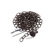 Load image into Gallery viewer, KingChain 504065 Hammered Oval Decorative Chain Kit, Black
