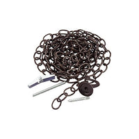 KingChain 504065 Hammered Oval Decorative Chain Kit, Black