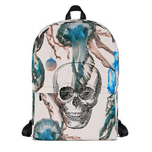 Load image into Gallery viewer, Skull Jelly Fish Patterned (Backpack, Holds Up to 44 lbs Fits 15&quot; Laptop)
