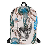 Skull Jelly Fish Patterned (Backpack, Holds Up to 44 lbs Fits 15