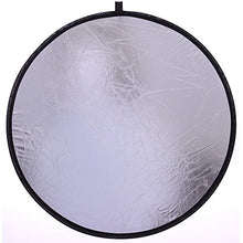 Load image into Gallery viewer, 43&quot;/110cm 5-in-1 Light Reflector for Photography Collapsible Multi-Disc Round with Bag - Translucent, Gold, Silver, Black and White
