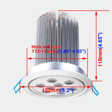 Load image into Gallery viewer, BRILLRAYDO 27W(9x3W) LED Ceiling Light Fixture Bulb Flush Mounting Cabinet Rec.
