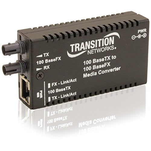 Transition Stand-Alone Mini Fast Ethernet Media Converter - Media converter - RJ-45 / SC multi-mode - up to 1.2 miles - 1300 nm