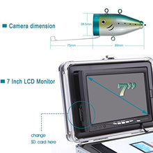 Load image into Gallery viewer, Underwater Fish Finder Fishing Video Camera SYANSPAN 7&quot; TFT LCD Monitor IP68 HD 1000TVL Camera,8GB TF Card Recording/Snapshot,12 Adjustable IR Lights Night Version Ice/Lake Fishing Camera(50m Cable)
