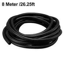 Load image into Gallery viewer, uxcell 8 M 12 x 15.8 mm PP Flexible Corrugated Conduit Tube for Garden,Office Black
