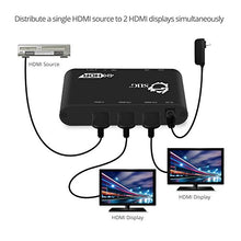 Load image into Gallery viewer, SIIG 4K 1x2 HDMI Splitter with EDID Management | 4:4:4, 4K @60Hz, HDCP 2.2, 18Gbps | Auto Scaling, Low Heat | 1 in 2 Out
