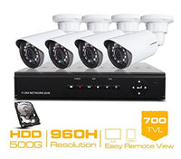 GOWE 4CH CCTV System 960H CCTV DVR HDMI 500GB HDD 4PCS 700TVL IR Outdoor Security Camera Security System Surveillance Kits