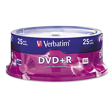 Load image into Gallery viewer, Verbatim AZO DVD+R 4.7GB 16X Surface - 25pk Spindle - 2 Hour Maximum Recording Time
