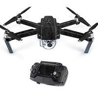 MightySkins Skin Compatible with DJI Mavic Pro Quadcopter Drone - Black Leather | Protective, Durable, and Unique Vinyl Decal wrap Cover | Easy to Apply, Remove, and Change Styles | Made in The USA