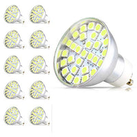 Mengjay 10 Pcs GU10 4W 29 SMD 5050 110V Cold White High Power LED Spot Lightt Bulb