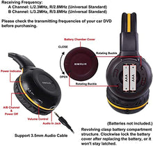 Load image into Gallery viewer, SIMOLIO 3 Pack Wireless IR Headphones for Honda &amp; Odyssey, CR-V, Accord, Pilot, Ridgeline, RDX, MDX, with Carrying Cases/AUX Cord, Share Port, 2 Channel Folding IR Car DVD Replacement Headsets
