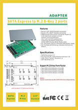 Load image into Gallery viewer, 2.5 Inch SATA Express to M.2 B Key Dual Port Adapter

