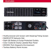 Load image into Gallery viewer, CyberPower PR750RT2U Smart App Sinewave UPS System, 750VA/750W, 8 Outlets, 2U Rack/Tower, AVR
