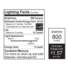 Load image into Gallery viewer, Feit Electric ESL13T/ECO/41K 60-Watt Equivalent Twists CFL Bulb
